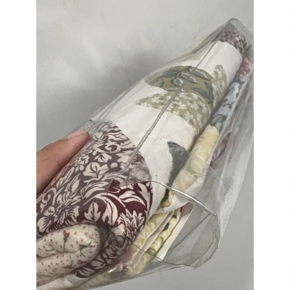 Vintage Sears NEW TRADITIONS Tulip Garden‎ Quilt Sham Pillowcase Sears 1997 New